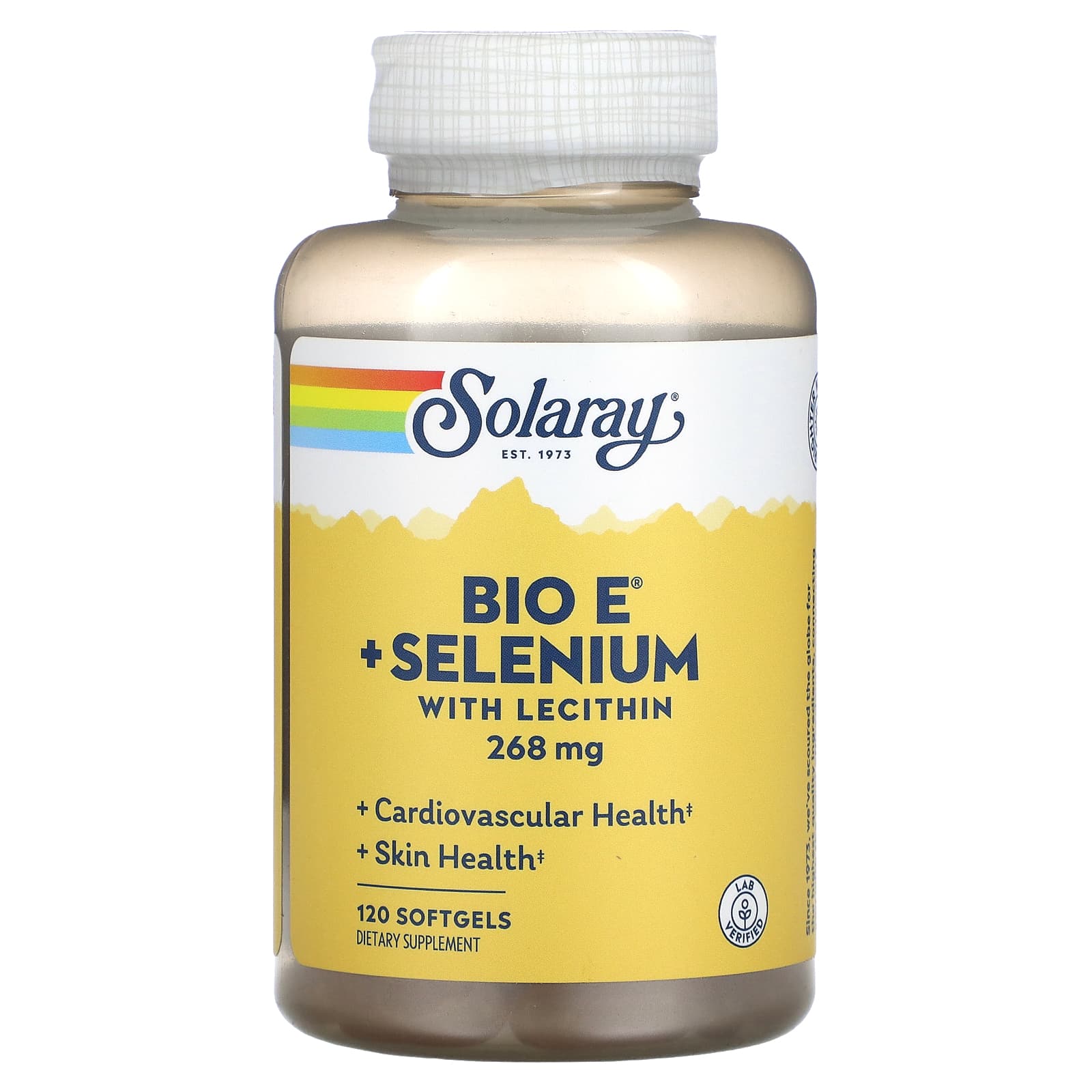 Solaray, E Bio w/Selenium 400 iu, 120 Softgels UPC 076280041699 | HiLife Vitamins